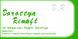 dorottya rimpfl business card